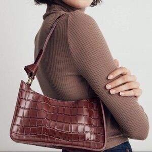 Madewell The Sydney Hobo Bag in dark merlot